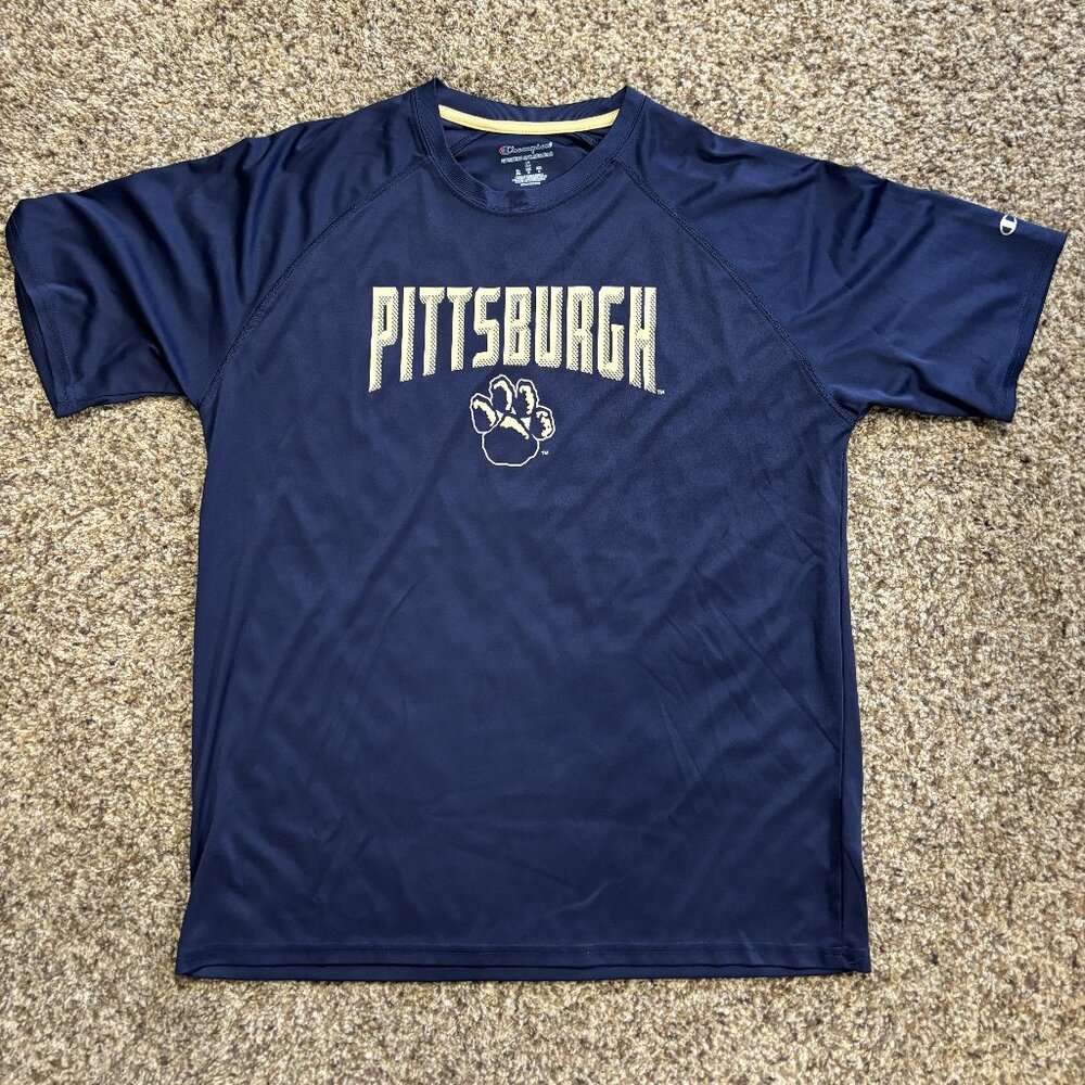 Pittsburgh Panthers Champion Moisture Wicking T Shirt - Size M - 1612 (MISC)